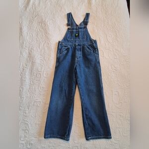 John Deere boys size 7 blue jean overalls VGUC